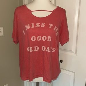 Red WildFox Flowy Graphic Tee